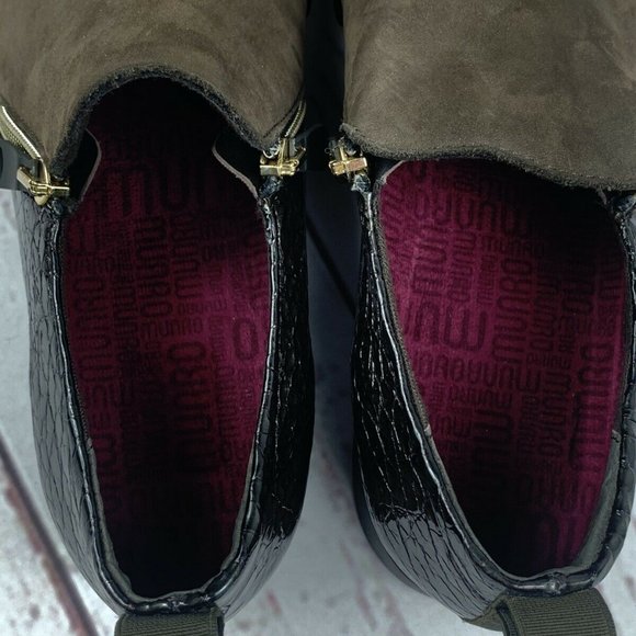 Munro Shoes "Kit" Women's Size 9 Brown Leather Zip Cushioned Comfort - Picture 8 of 8